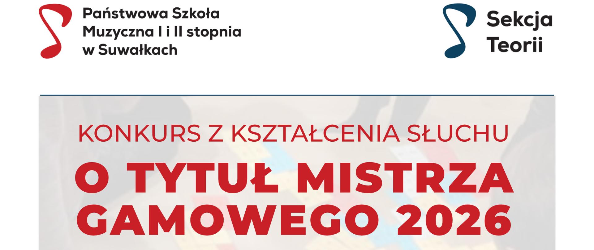 Plakat Konkursu Mistrz Gamowy 2026