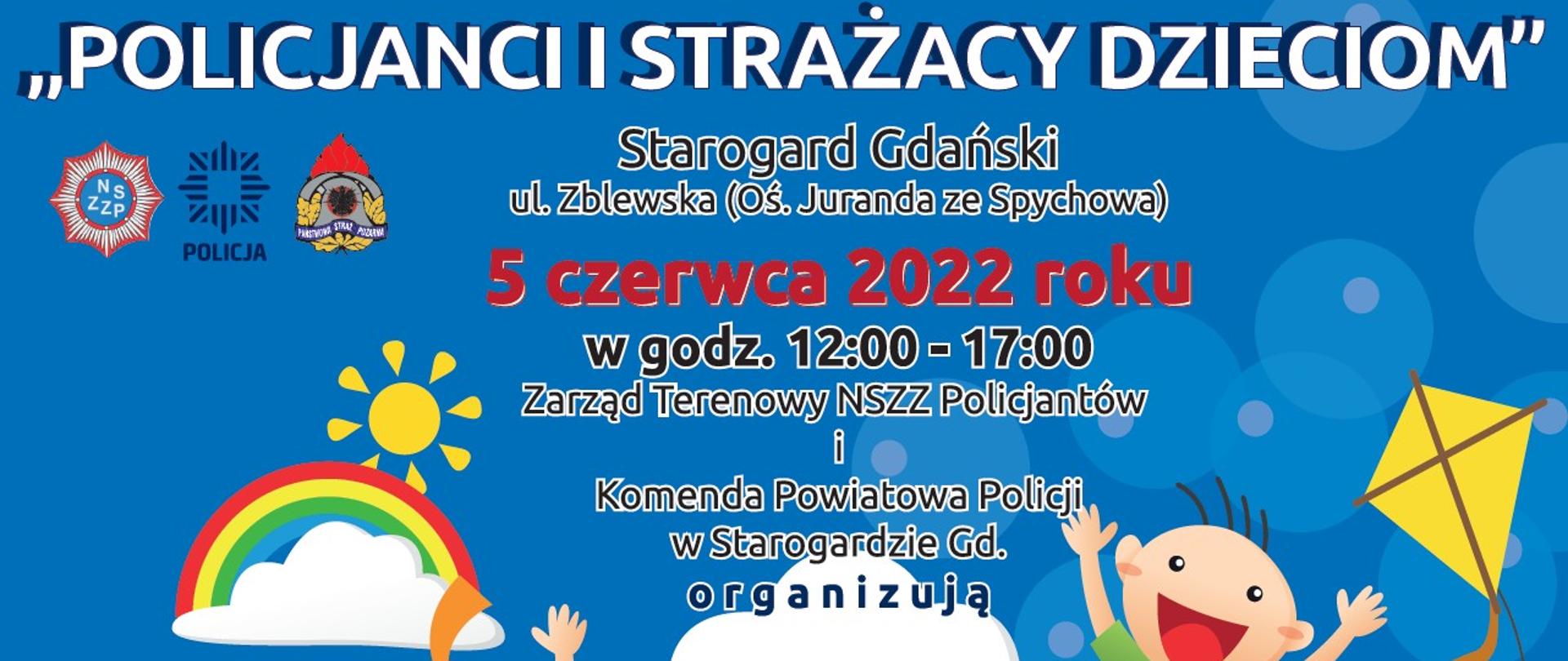Fotografia przedstawia plakat reklamowy imprezy zorganizowanej z okazji Dnia Dziecka. 