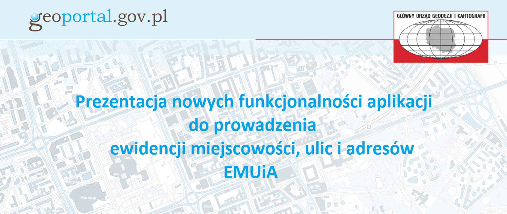baner ze szkolenia z prezentacji nowych funkcjonalności Aplikacji EMUiA