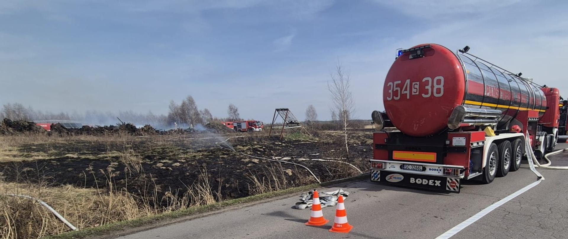 Trudna walka z pożarami nieużytków w powiecie częstochowskim