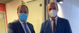 Wiceminister Szymon Szynkowski vel Sęk - spotkanie z premierem Nadrenii Północnej – Westfalii i przewodniczącym CDU Arminem Laschetem