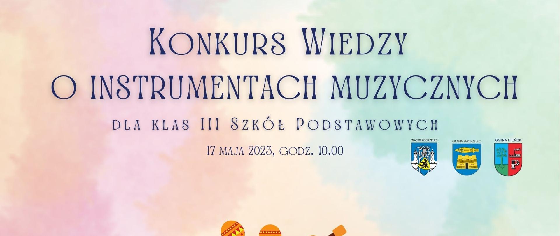 Konkurs wiedzy o instrumentach muzycznych