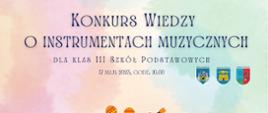 Konkurs wiedzy o instrumentach muzycznych