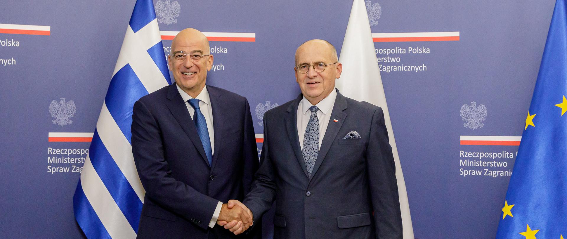 Wizyta ministra spraw zagranicznych Republiki Greckiej Nikosa Dendiasa w Warszawie