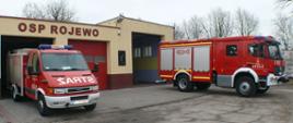 OSP Rojewo remiza wraz z samochodami
