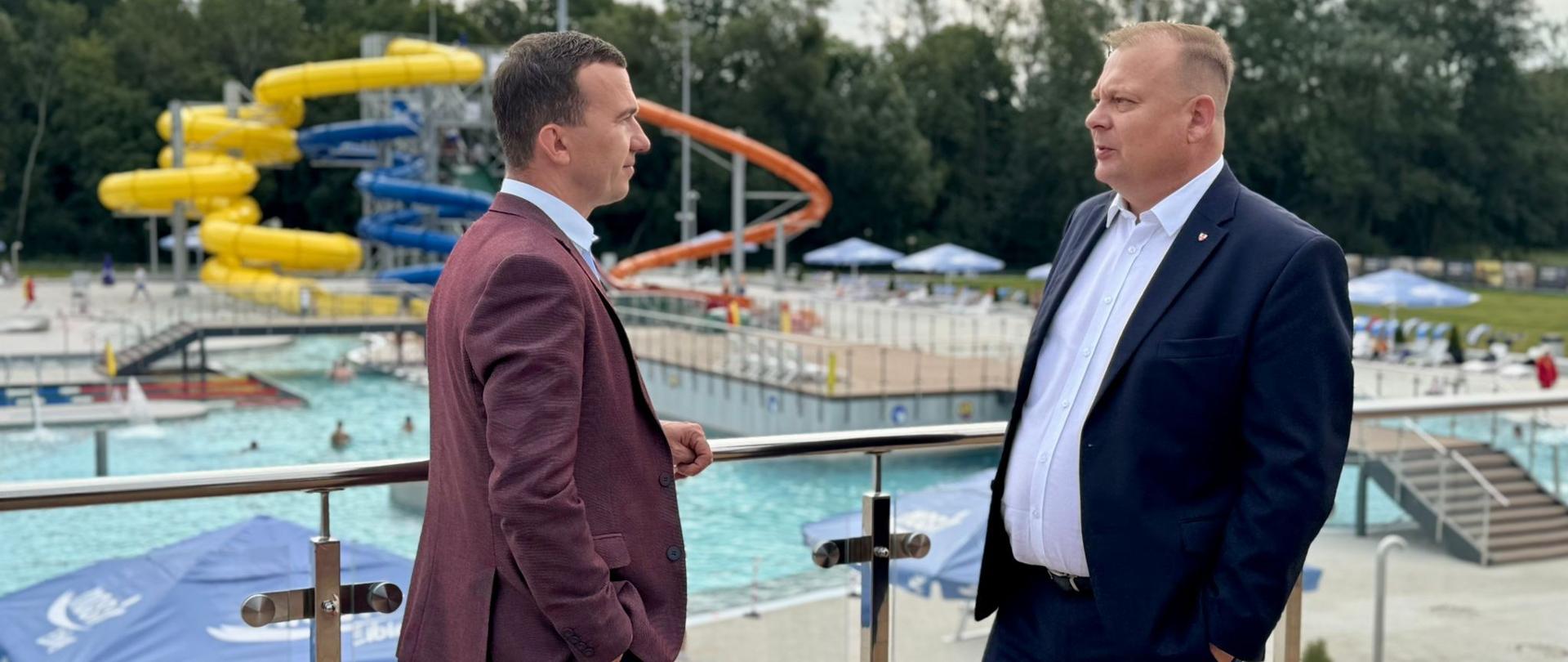 Spotkanie Wicewojewody Mateusza Szauera z Prezydentem Elbląga Michałem Missanem. 