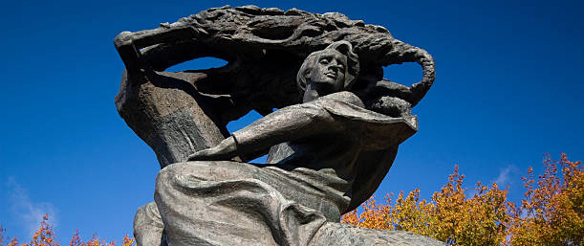 Frederic Chopin monument in Lazienki Park. Warsaw, Poland.