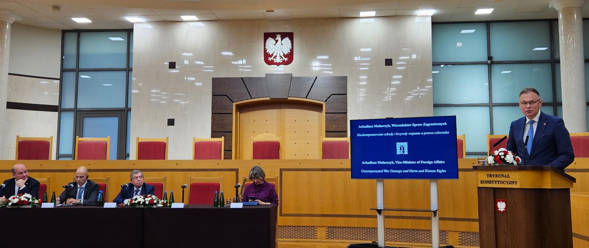 Wiceminister Mularczyk wziął udział w międzynarodowej konferencji Trybunału Konstytucyjnego „Prawa człowieka – perspektywa europejska”