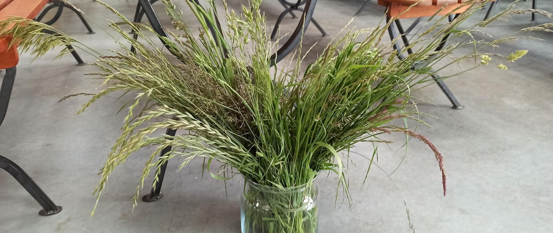 Bukiet złożony z kłosów traw