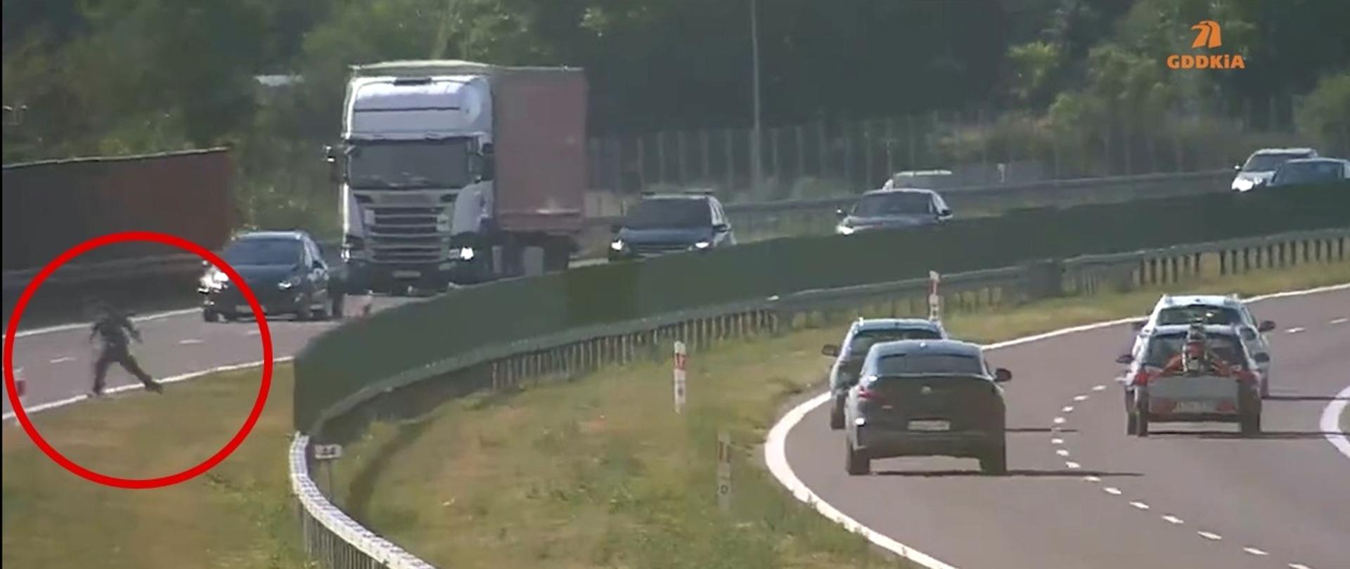 Pieszy na drodze S12
