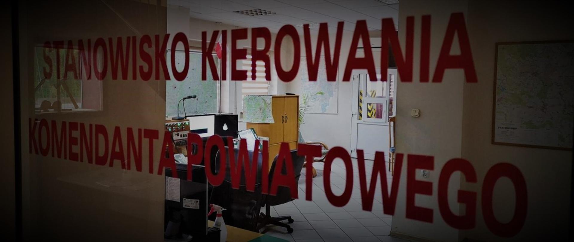 Stanowisko Kierowania Komendanta Powiatowego Państwowej Straży Pożarnej w Ostrzeszowie