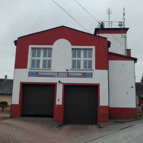 Zdjęcie prezentuje budynek jednostki OSP Marklowice