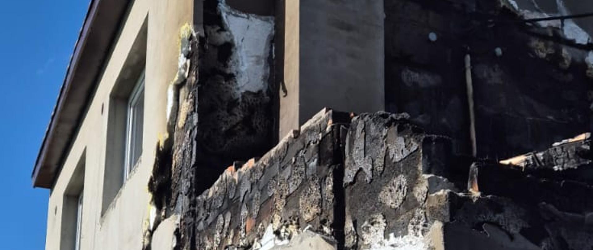 Pożar kotłowni w budynku mieszkalnym w miejscowości Ponętów Dolny