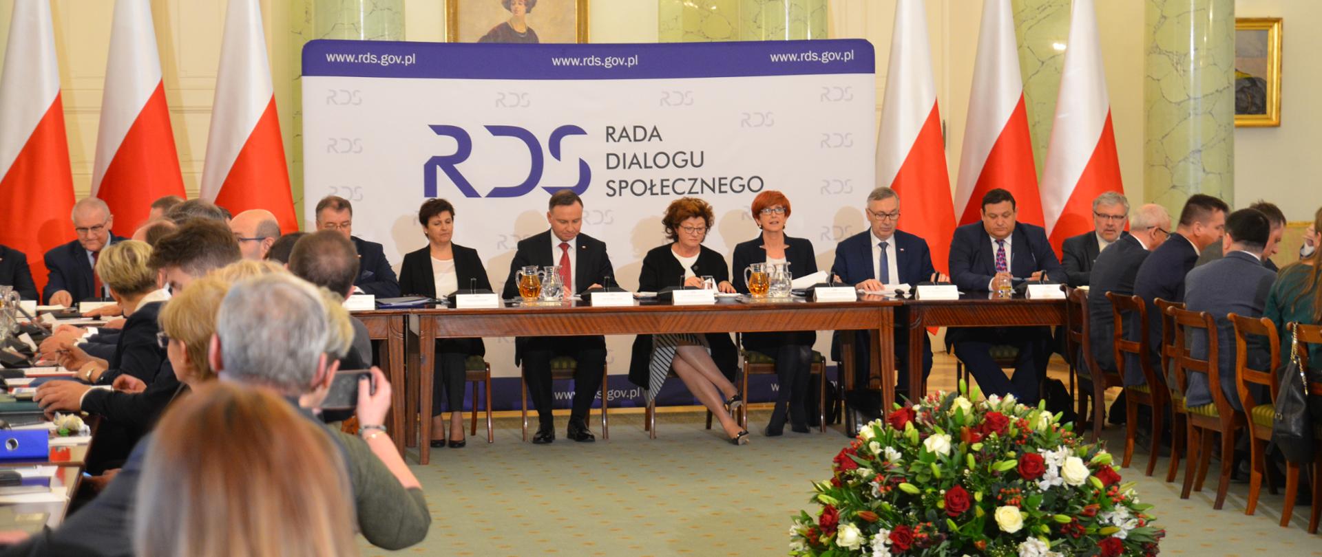 Posiedzenie Rady Dialogu Społecznego w Pałacu Prezydenckim.