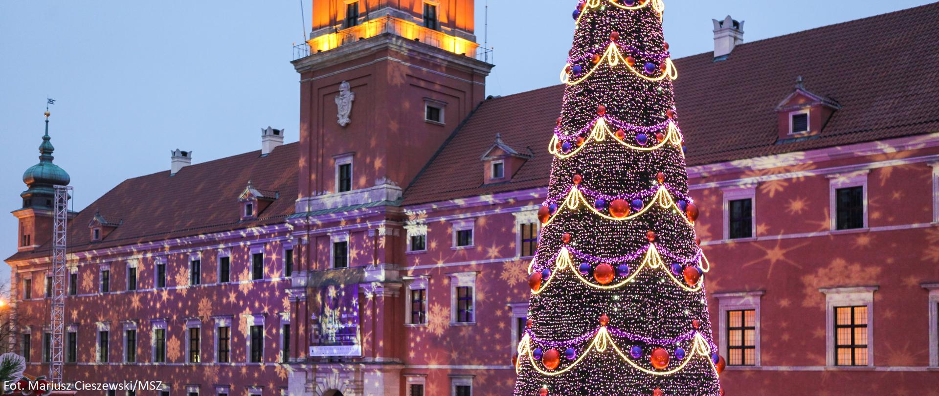 Czas świąt. Zamek Królewski w Warszawie