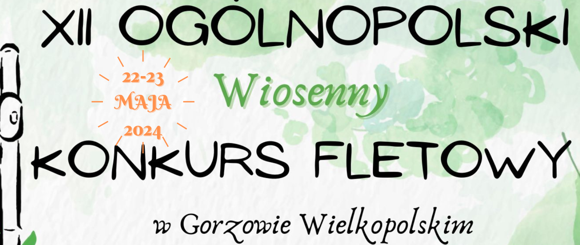 zdjęcie tytułowe XII Ogólnopolskiego Wiosennego Konkursu Fletowego