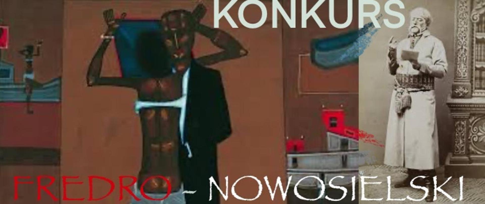 Konkurs FREDRO-NOWOSIELSKI w tle ozdobna grafika