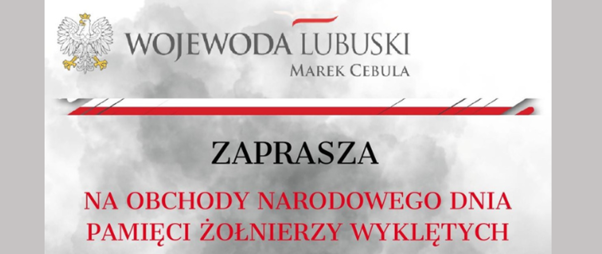 Narodowy Dzień Pamięci Żołnierzy Wyklętych - zaproszenie