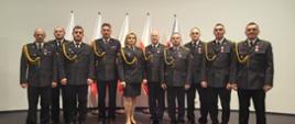 Na zdjęciu funkcjonariusze KP PSP Nakło podczas uroczystości