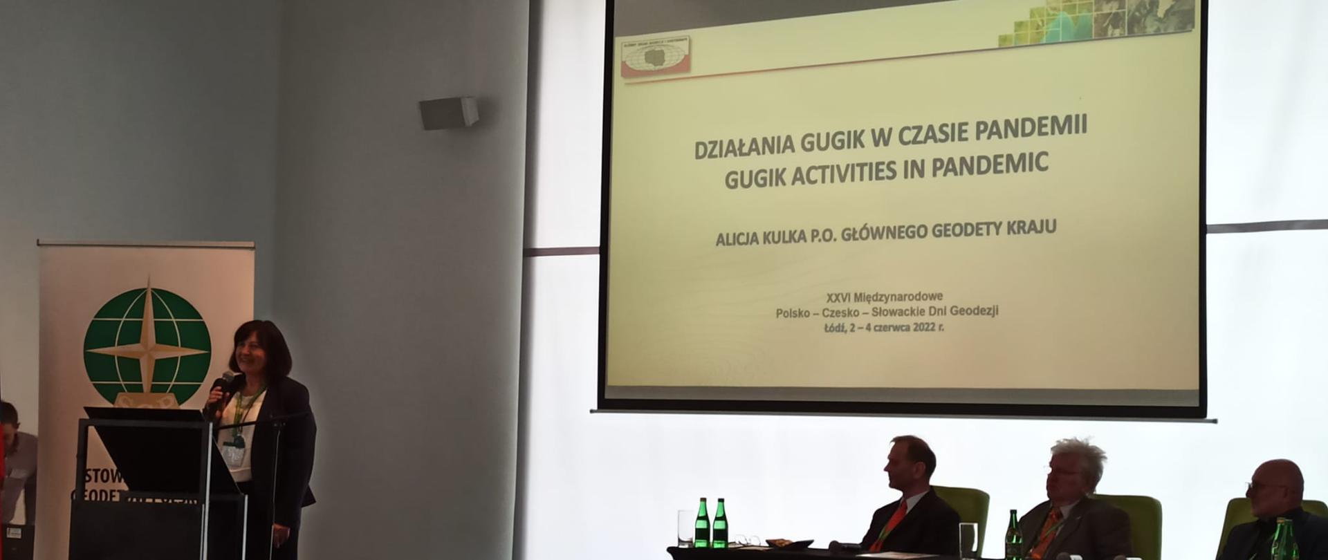 Alicja Kulka na Polsko-Czesko-Słowackich Dniach Geodezji i Kartografii