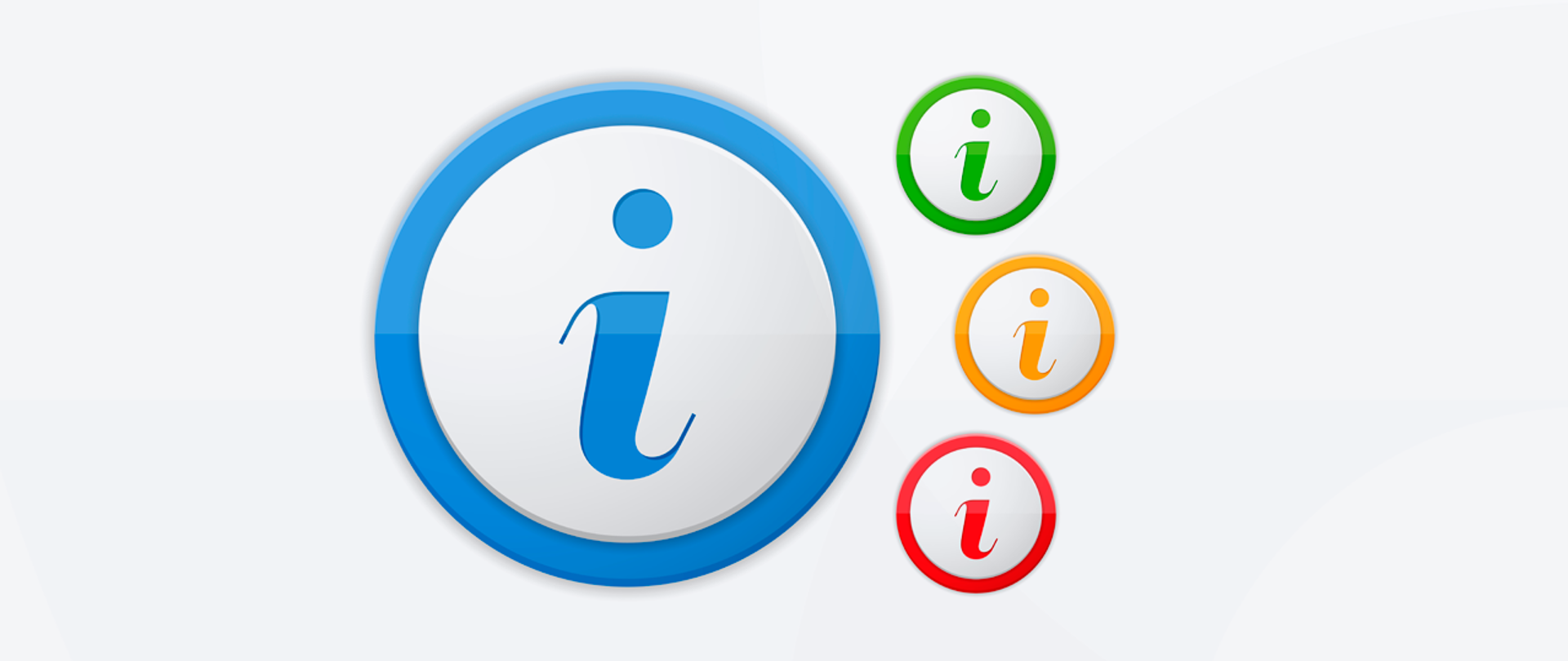 Cztery kolorowe kółka a w środku litera i