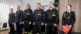 Ślubowanie strażaka w Komendzie Powiatowej PSP w Hajnówce