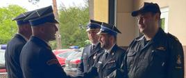 Uroczystość mianowania na wyższe stanowisko służbowe funkcjonariuszy PSP w Stalowej Woli