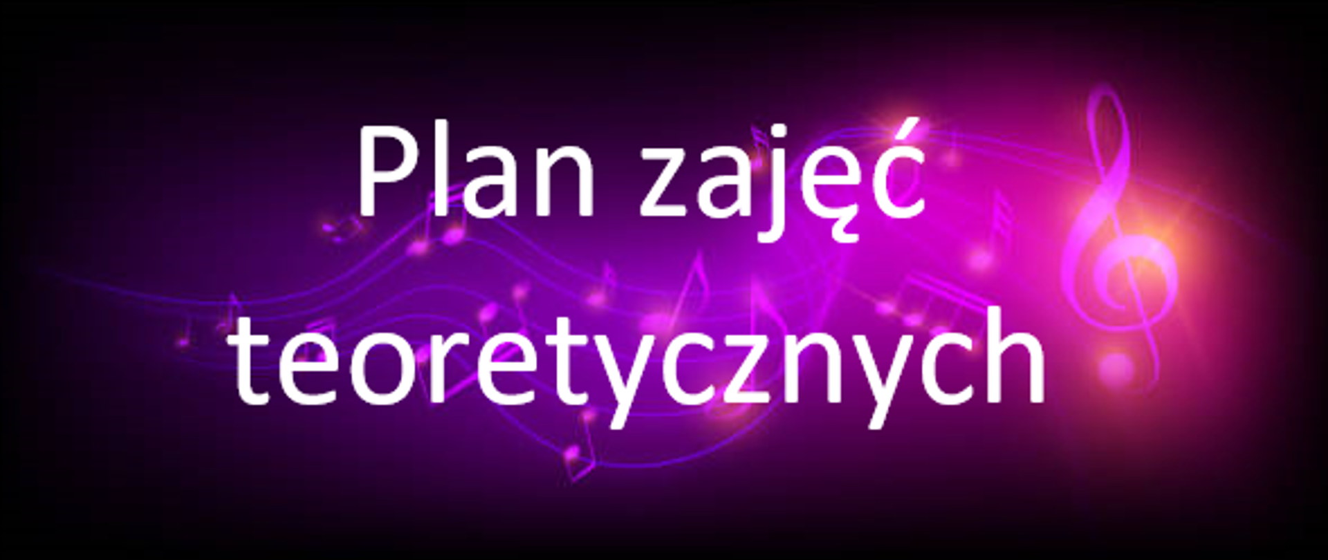 Plan zajęć teoretycznych