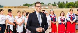 Prime Minister Mateusz Morawiecki in visit of a agricultural holding