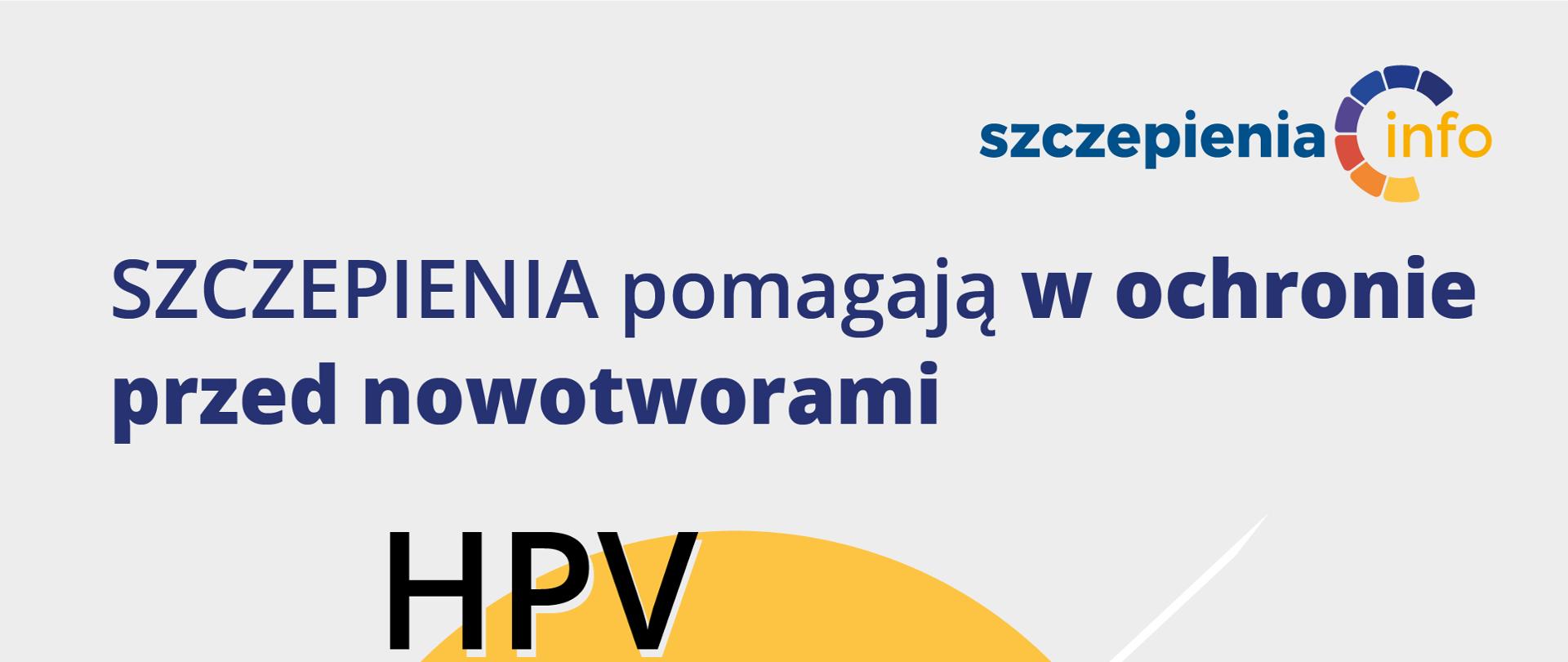 infografika dotycząca szczepienia przeciw HPV, szczepienia pomagają w ochronie przed nowotworami oraz przed rakiem wątrobowokomórkowym