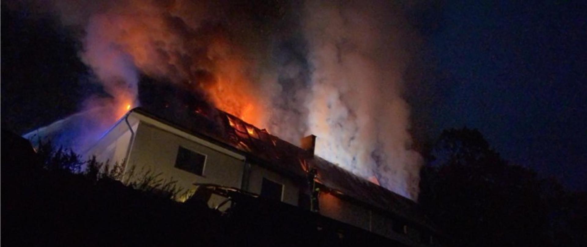 Pożar w Białym Dunajcu.