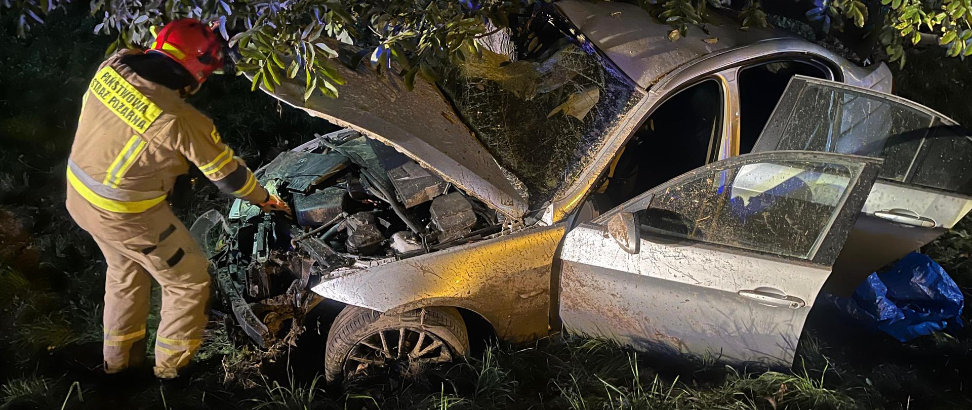 Wypadek drogowy w miejscowości Łoniów na DK9