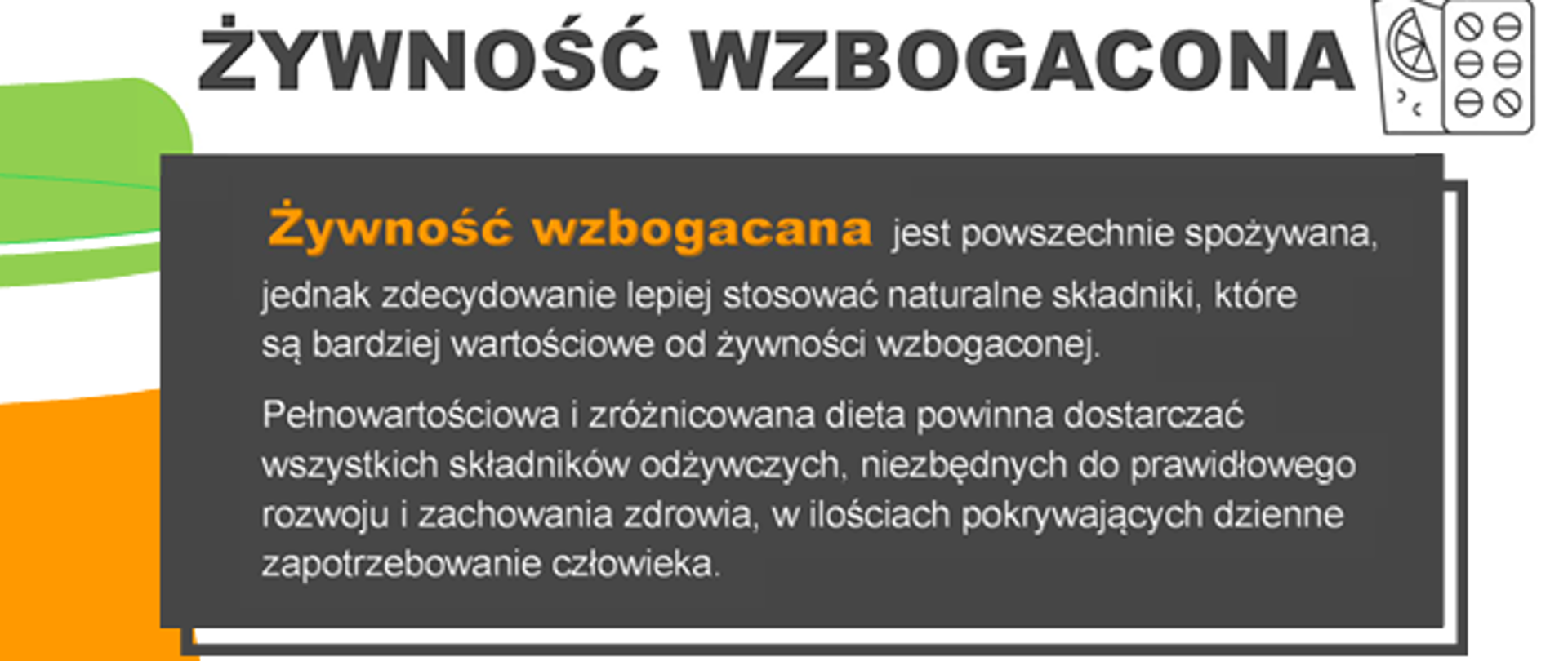 Baner Żywność Wzbogacona