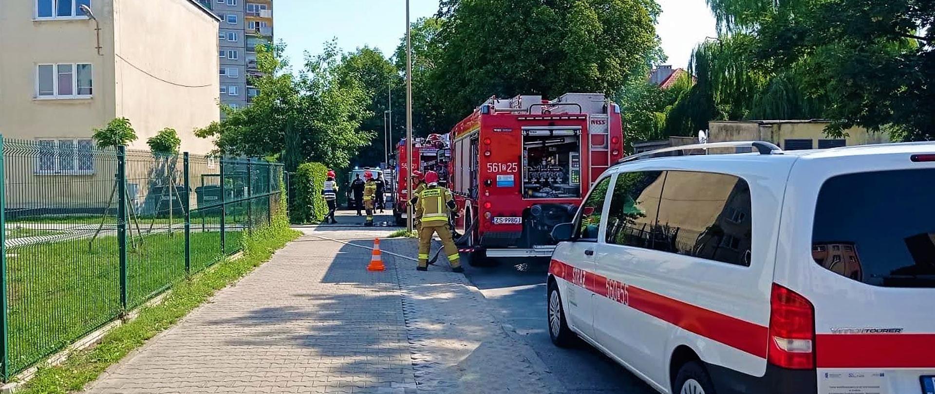 Pożar na terenie CEZiT