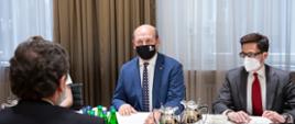 Spotkanie Sekretarza Stanu Szymona Szynkowskiego vel Sęka z Głównym Negocjatorem Albanii ds. akcesji do UE, Ministrem Stanu Zefem Mazim