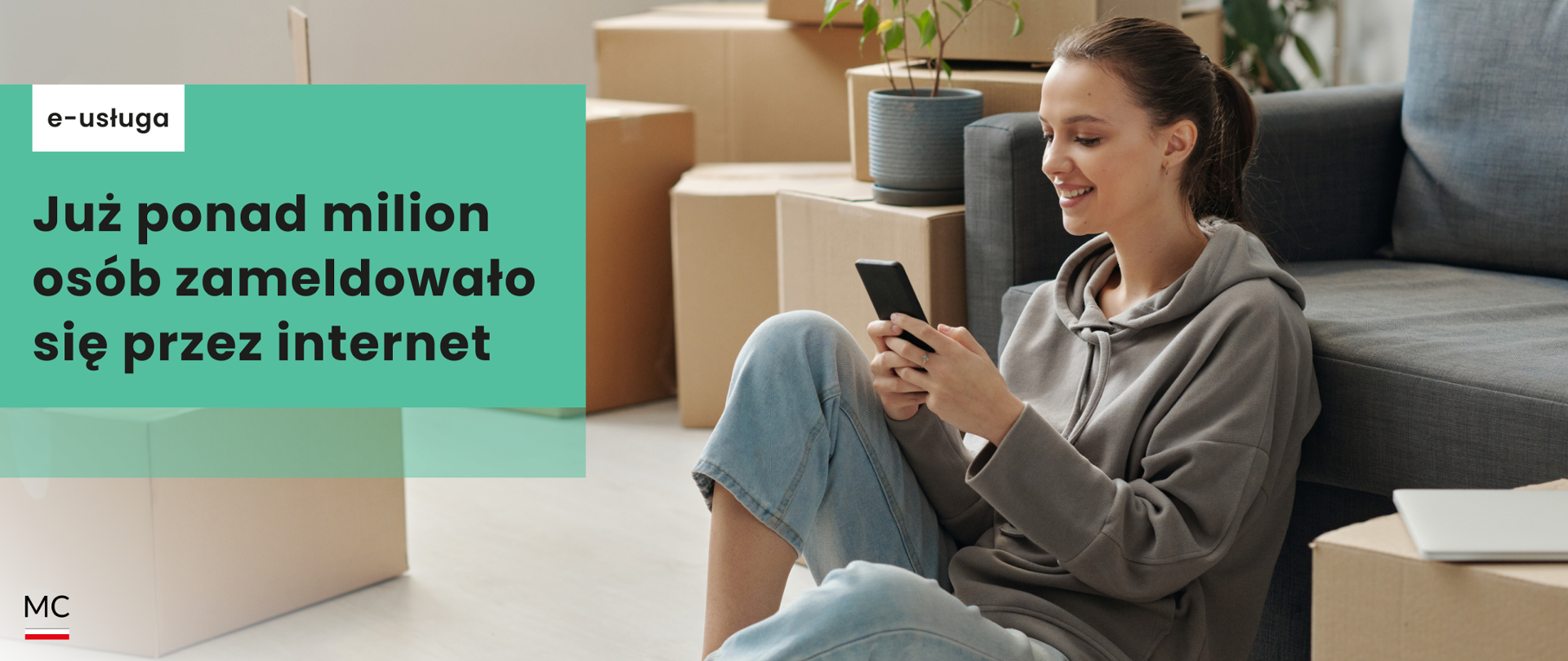 Już ponad milion osób zameldowało się przez internet