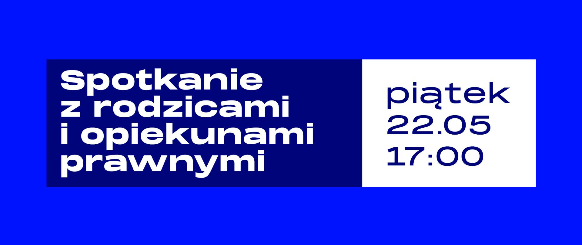 Baner informujący o spotkaniu z rodzicami