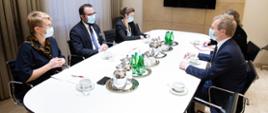 Spotkanie wiceministra Jabłońskiego ze Specjalnym Przedstawicielem Unii Europejskiej ds. Procesu Pokojowego na Bliskim Wschodzie, Svenem Koopmansem