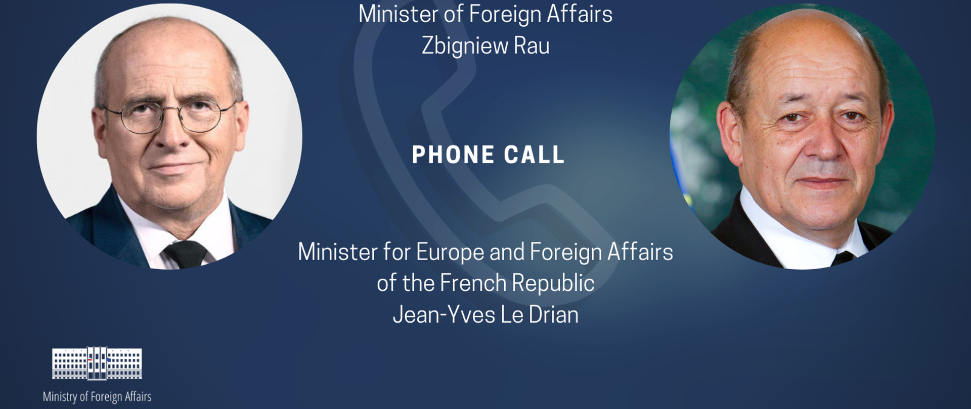 Minister Rau i szef francuskiej dyplomacji