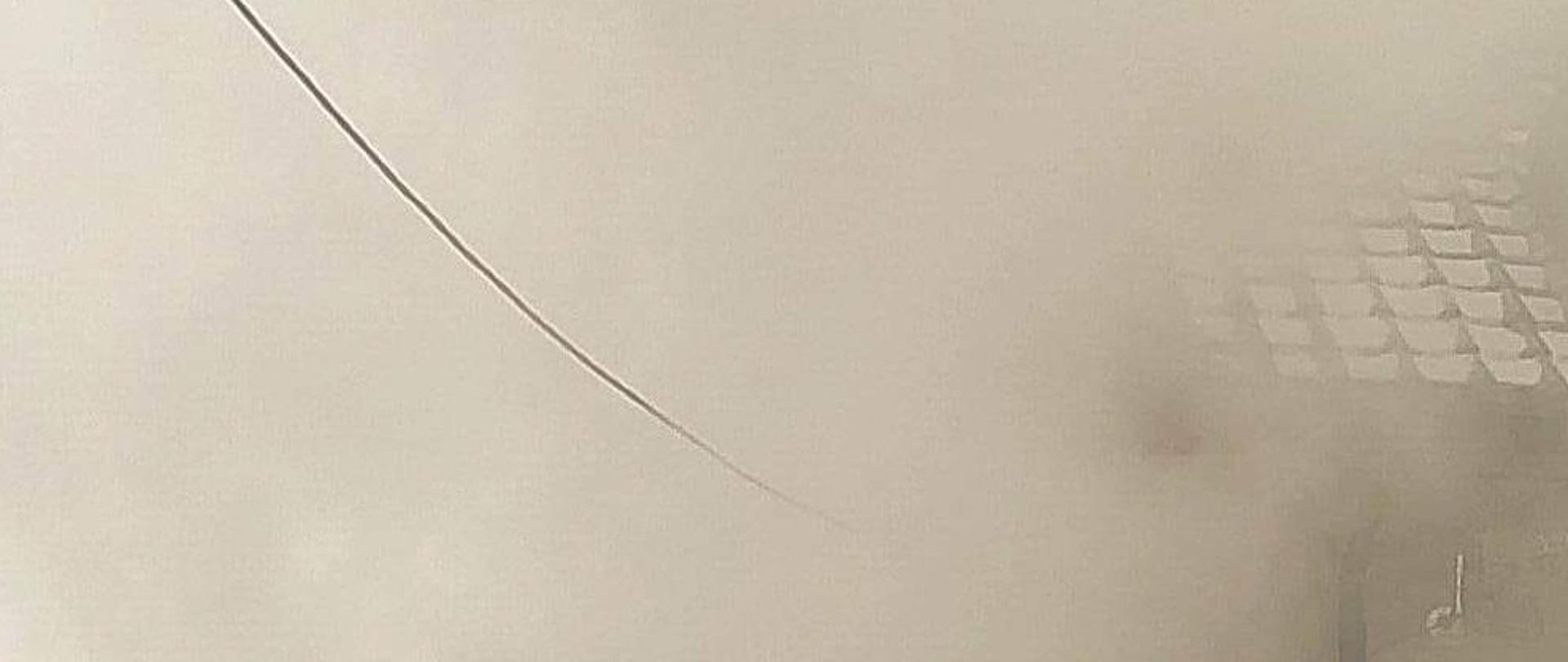 Pożar w budynku mieszkalnym jednorodzinnym w m. Radziwie