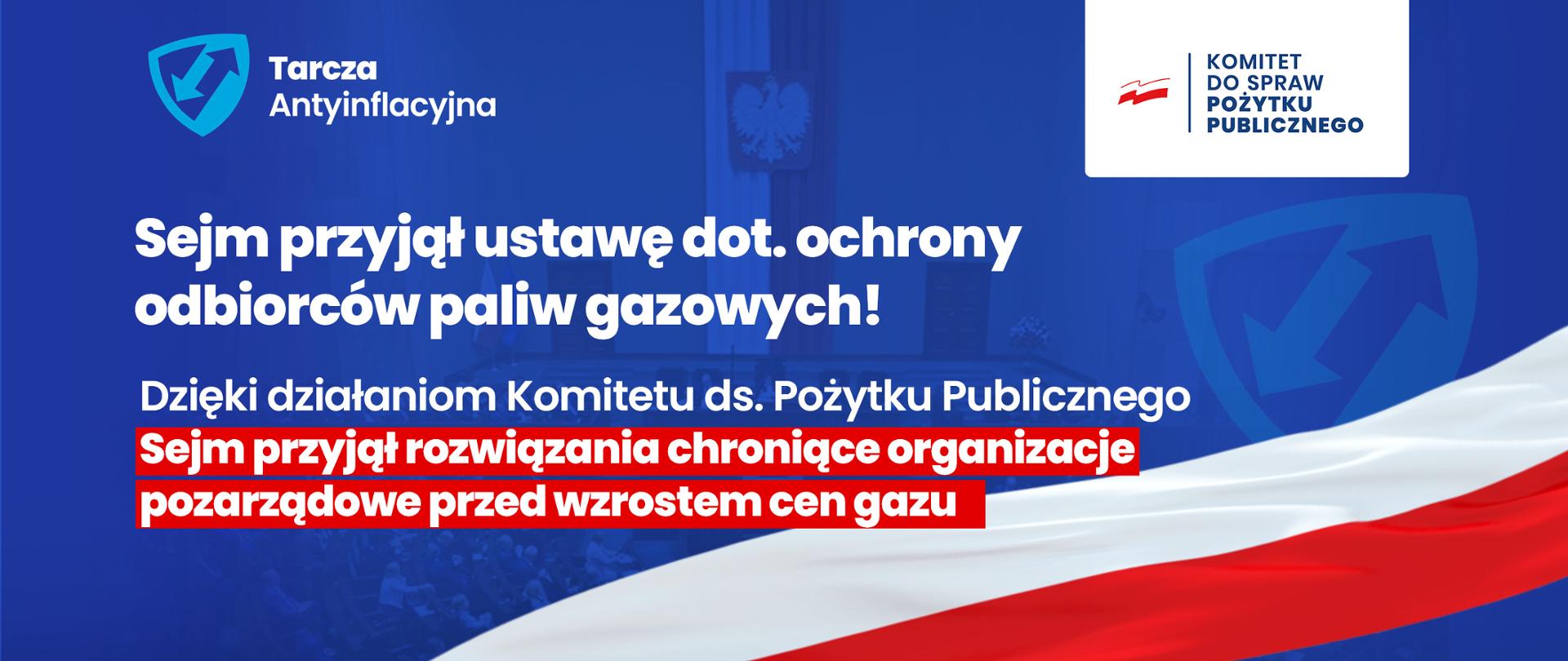 Sejm przyjął ustawę chroniącą NGO przez wzrostem cen gazu