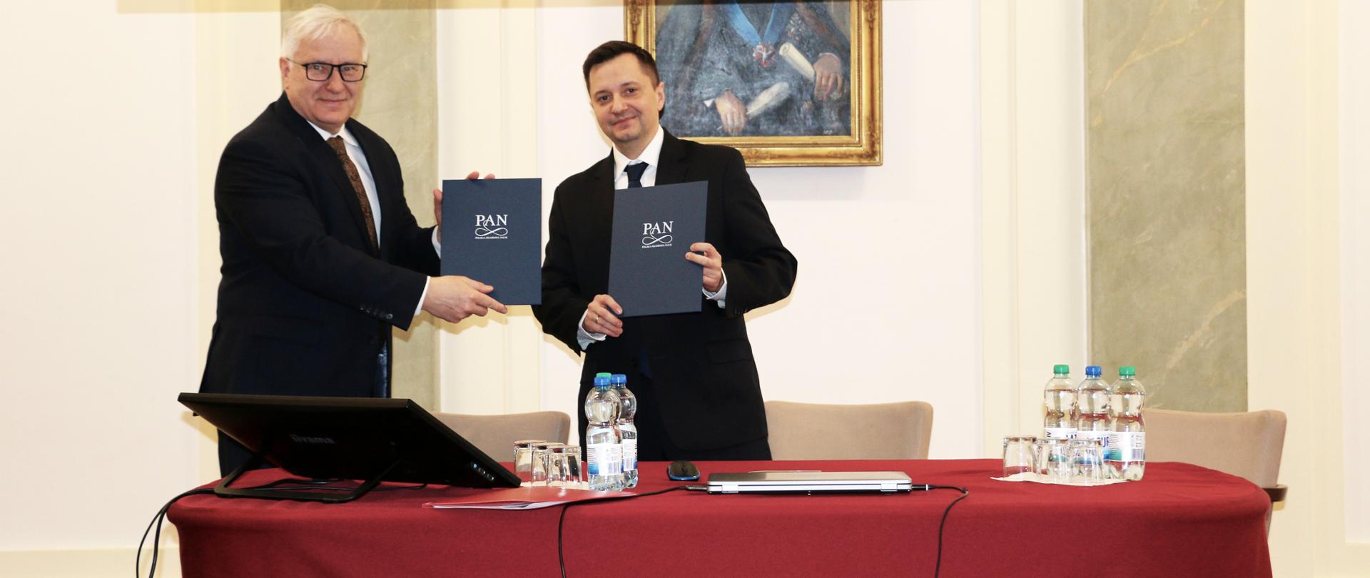 Podpisanie porozumienia Wód Polskich i Polskiej Akademii Nauk - 27.02.2025, Warszawa