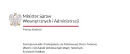 Życzenia Ministra Spraw Wewnętrznych i Administracji z okazji Dnia Strażaka 2023