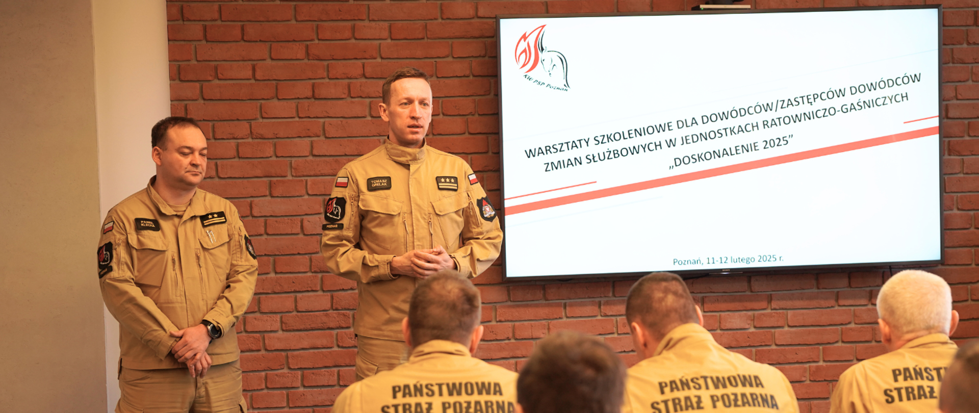 Pan Komendant otwiera szkolenie.