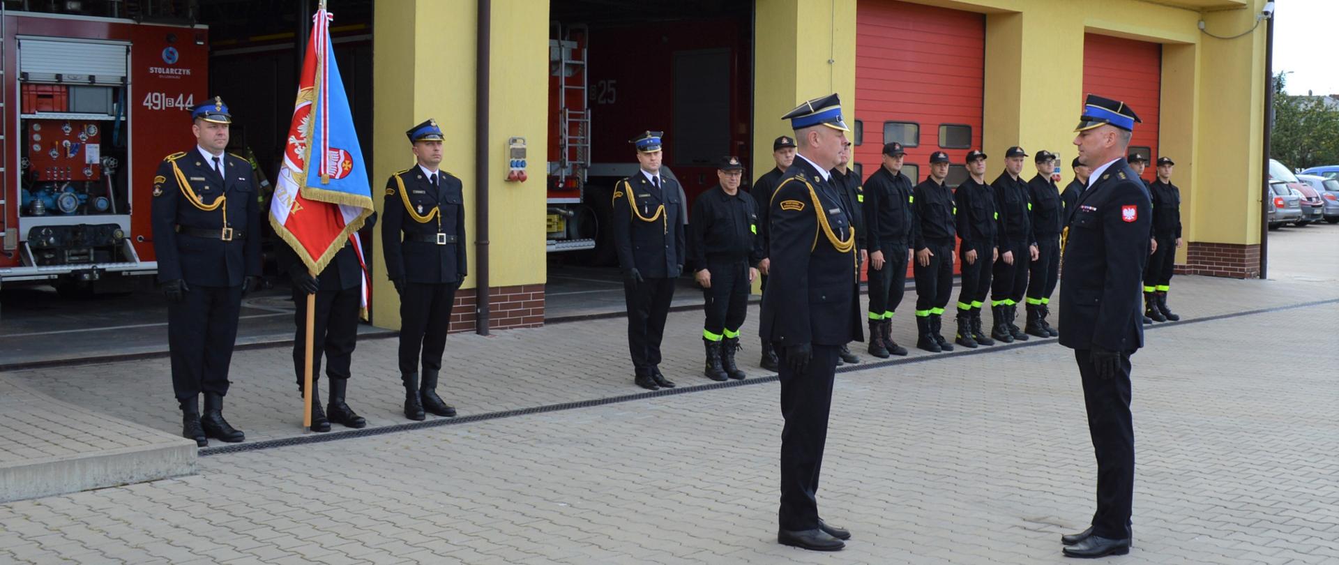 Mianowanie d-cy JRG oraz ślubowanie strażaków w Komendzie Powiatowej PSP w Wysokiem Mazowieckiem