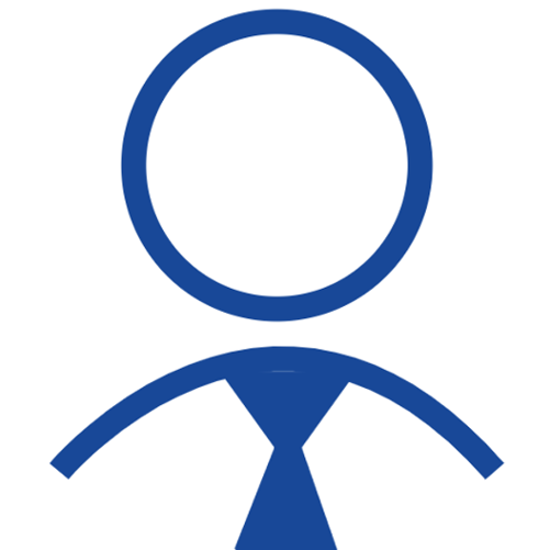 an icon depicting a person wearing a tie