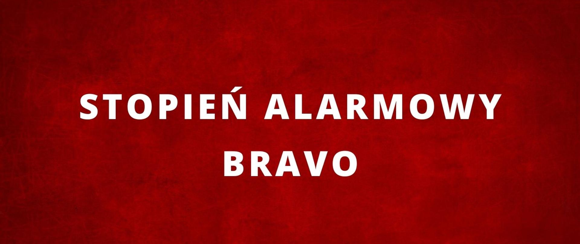 Baner -STOPIEŃ ALARMOWY BRAVO