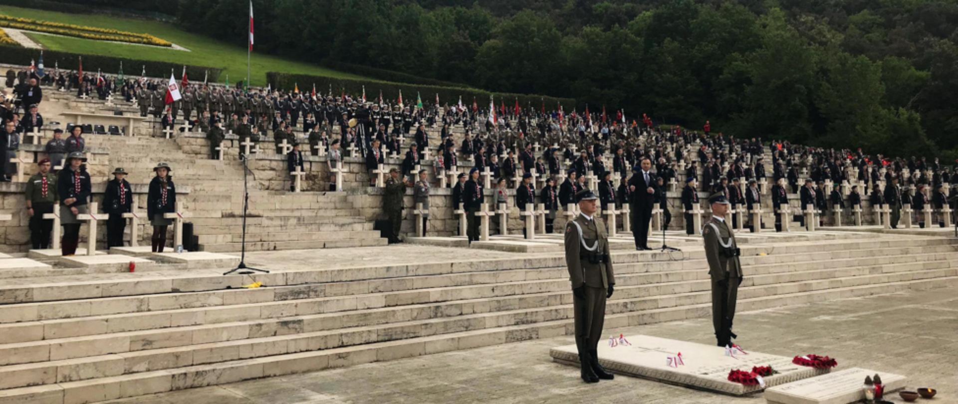 Uroczystości na Polskim Cmentarzu Wojennym na Monte Cassino