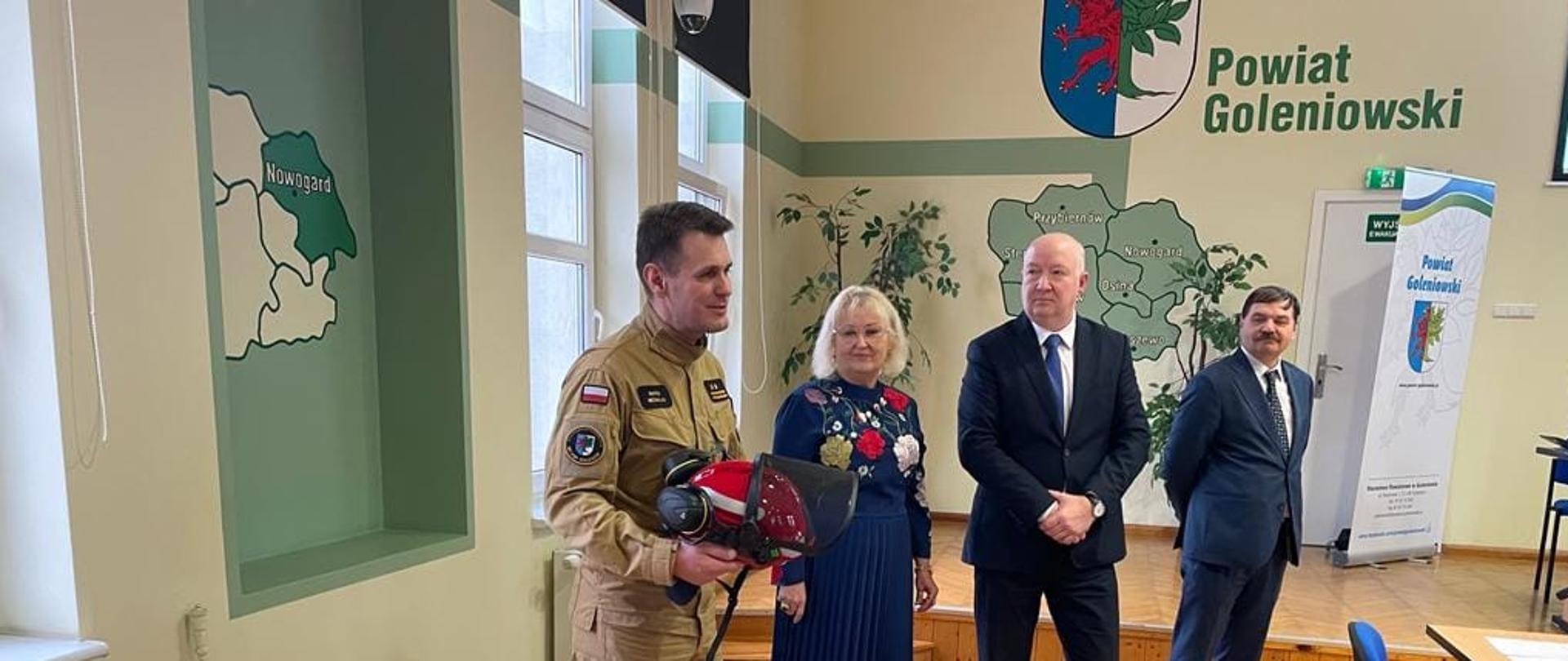 Podziękowania za dofinansowanie zakupu hełmów