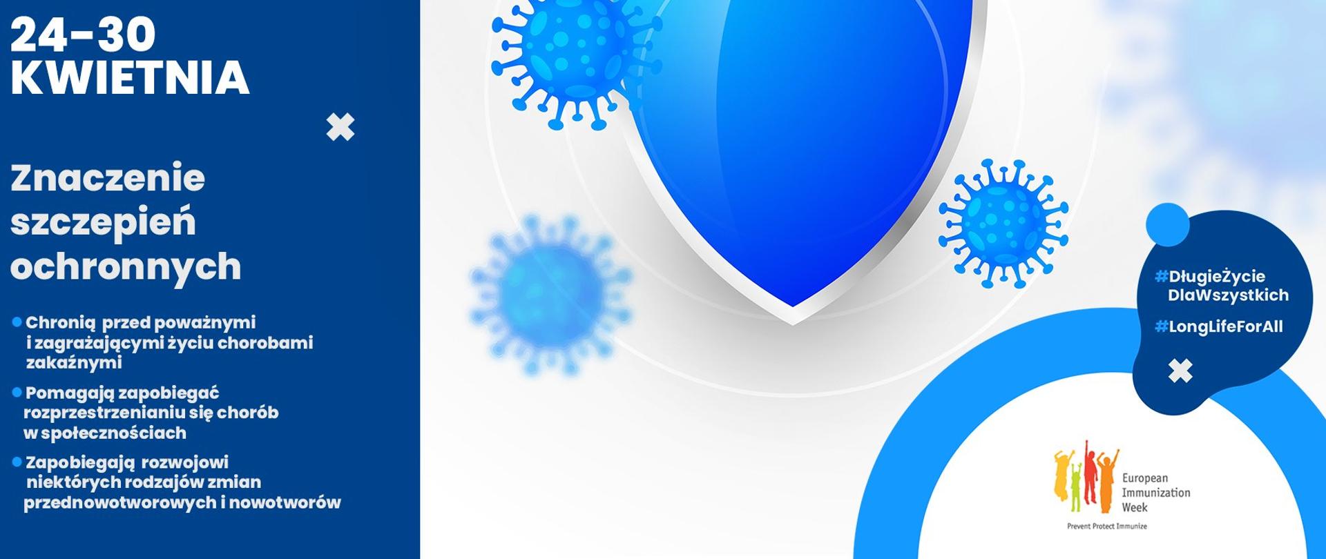 plakat dotyczący znaczenia szczepień ochronnych